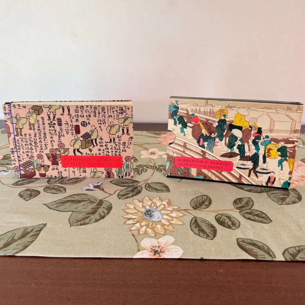 Hiroshige's Tokaido in Prints and Poetry Miniature Book with Slipcase Vintage